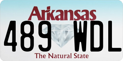 AR license plate 489WDL