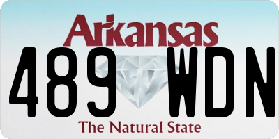 AR license plate 489WDN