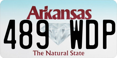 AR license plate 489WDP