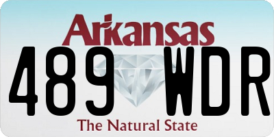 AR license plate 489WDR