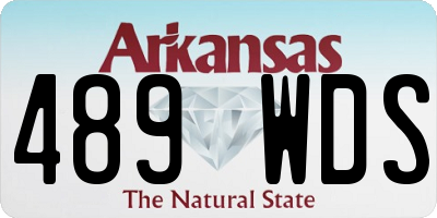 AR license plate 489WDS