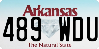 AR license plate 489WDU