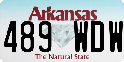 AR license plate 489WDW