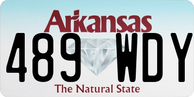 AR license plate 489WDY
