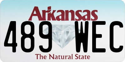 AR license plate 489WEC