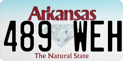 AR license plate 489WEH