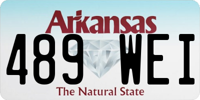 AR license plate 489WEI