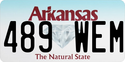 AR license plate 489WEM