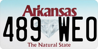 AR license plate 489WEO