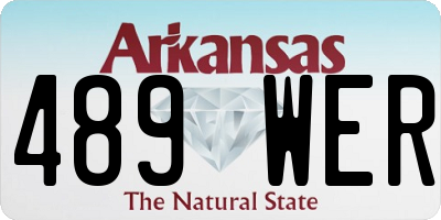AR license plate 489WER