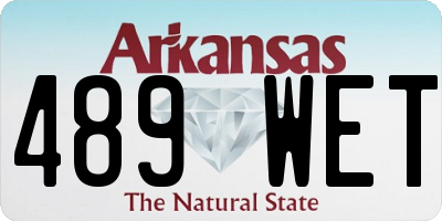 AR license plate 489WET