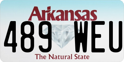 AR license plate 489WEU