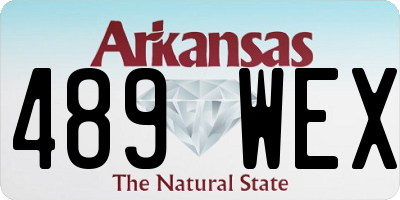 AR license plate 489WEX