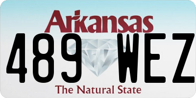 AR license plate 489WEZ