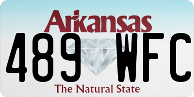 AR license plate 489WFC