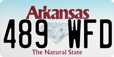 AR license plate 489WFD