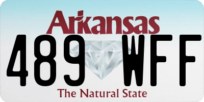 AR license plate 489WFF