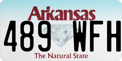 AR license plate 489WFH
