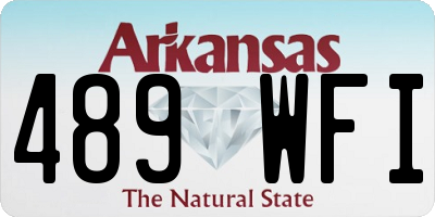 AR license plate 489WFI