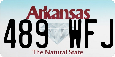 AR license plate 489WFJ