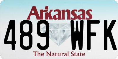 AR license plate 489WFK