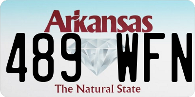 AR license plate 489WFN