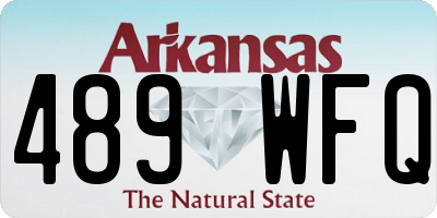 AR license plate 489WFQ