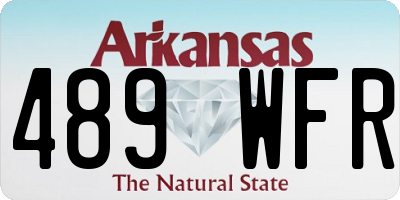 AR license plate 489WFR