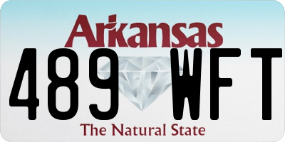 AR license plate 489WFT
