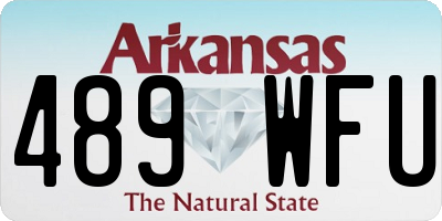 AR license plate 489WFU