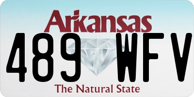 AR license plate 489WFV