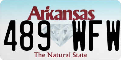 AR license plate 489WFW