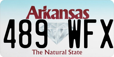 AR license plate 489WFX