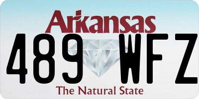 AR license plate 489WFZ