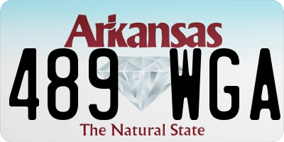 AR license plate 489WGA