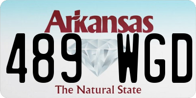 AR license plate 489WGD