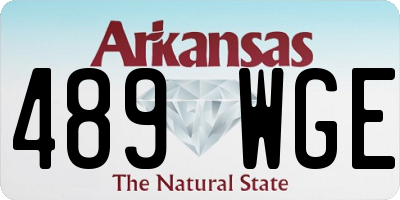 AR license plate 489WGE