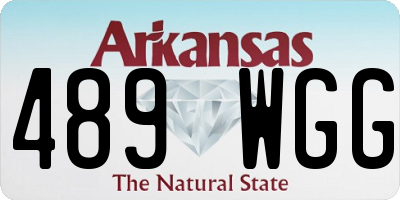 AR license plate 489WGG