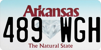 AR license plate 489WGH