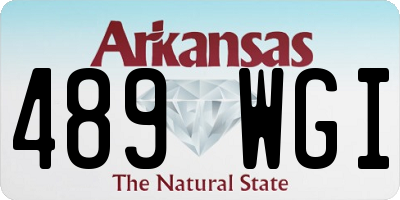 AR license plate 489WGI