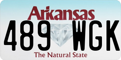 AR license plate 489WGK