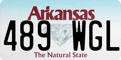 AR license plate 489WGL