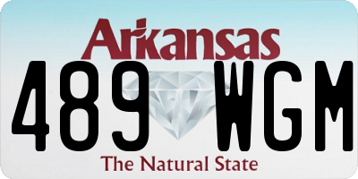 AR license plate 489WGM