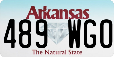 AR license plate 489WGO