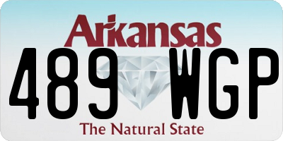 AR license plate 489WGP