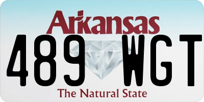 AR license plate 489WGT