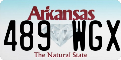 AR license plate 489WGX