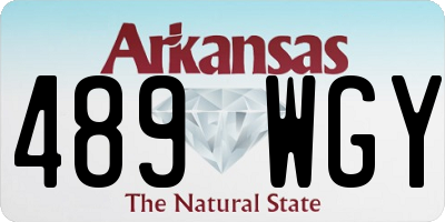 AR license plate 489WGY