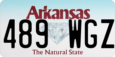 AR license plate 489WGZ