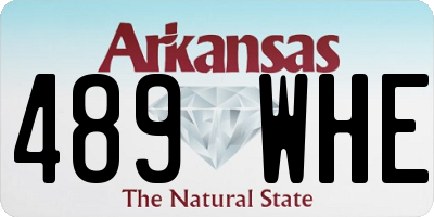 AR license plate 489WHE